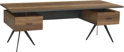 Produktbild von Schreibtisch Mit 2 Schubladen Arbeitszimmer Tisch Bürotisch Büromöbel