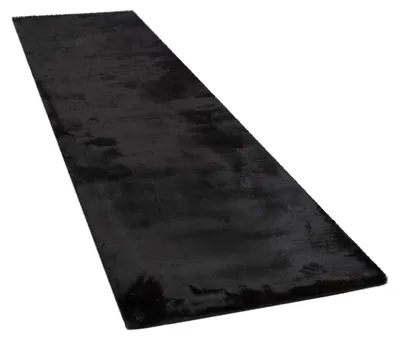 Produktbild von Hochflor Teppich Läufer Flur Schlafzimmer Shaggy Flauschig Kunstfell Einfarbig Grösse 60x90 cm