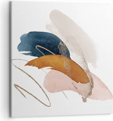 Produktbild von Bild auf Leinwand - Leinwandbild - Einteilig - Die Farben Abstraktion Stück - 50x50cm - Wand Bild - Wanddeko - Wandbilder - Leinwanddruck - Bilder - Wanddekoration - Leinwand bilder - AC50x50-5100