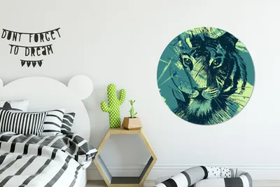 Produktbild von MuchoWow® - Tapetenkreis - Wandbild rund - Schlafzimmerdekoration - Wanddeko - runde Tapete - Kunst für zu Hause