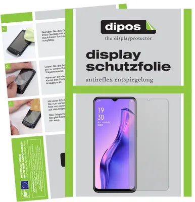 Produktbild von 2x Schutzfolie für Oppo A8 matt Displayschutzfolie Folie Display Schutz dipos