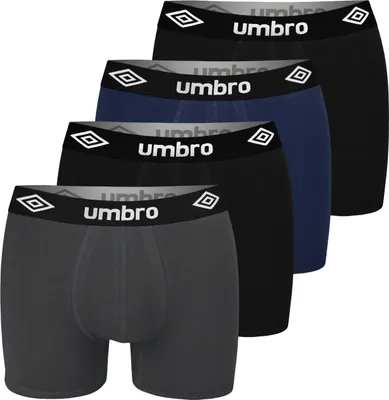 Produktbild von Umbro 4er Pack - Herren Boxershorts aus Baumwolle, Unterhosen für Männer, XL
