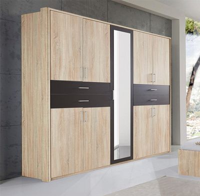 Wimex Taiga Kleiderschrank 225cm eiche sägerau graphit Schlafzimmer Schrank