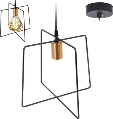 Image de Lampe en métal pour plafond - style moderne et industriel