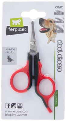 Immagine prodotto di Forbici Ferplast per cani e gatti, con lame in acciaio inossidabile e bordi arrotondati