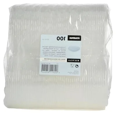 Produktbild von 100 Stück transparente PP-Deckel für Becher, rund Ø 10,1 cm · 0,8 cm