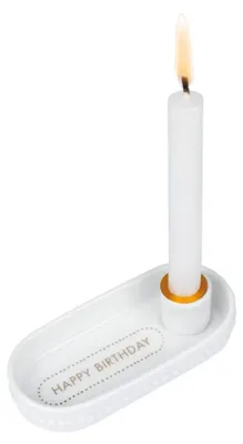 Image de Plateau en porcelaine avec support pour bougies