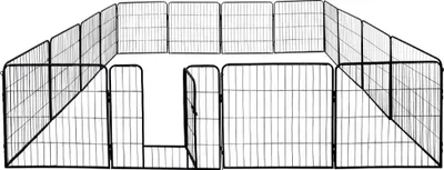 Produktbild von Welpenauslauf 16eckig Welpenlaufstall Tierlaufstall Freigehege Freilaufgehege Freilauf Käfig Welpenzaun Petigi 60 cm