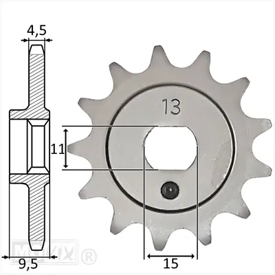 Image de Pignon IGM pour Kreidler 5V (415) 13 dents
