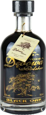 Produktbild von Wodka Dêbowa Polska Black Oak 0,7L | Vodka |700 ml | 40% Alkohol | Dêbowa Polska | Geschenkidee | 18+