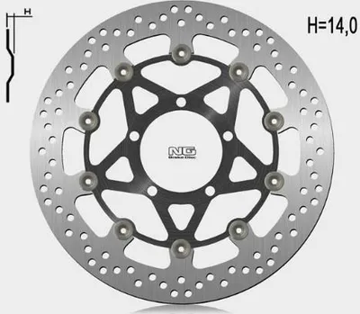 Produktbild von NG BRAKES Bremsscheibe schwimmend rund