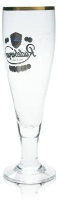 Produktbild von 6x Radeberger Bier Glas 0,2l Tulpe Pokal Kelch Goldrand Gläser Gastro Bar Pils