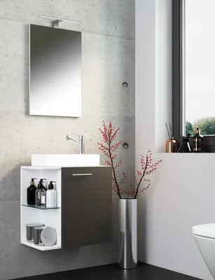 Produktbild von VCM 3-tlg Set | Waschplatz für Gäste WC | Gästebad | Waschtisch Toilette | Badezimmer Set - Hausa SP