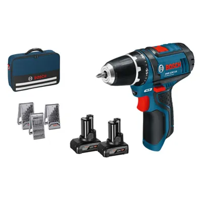 Produktbild von Bosch akumulatorowa wiertarko-wkrętarka GSR 12V-15 (10,8V) 2 akumulatory 4,0Ah torba wiertła