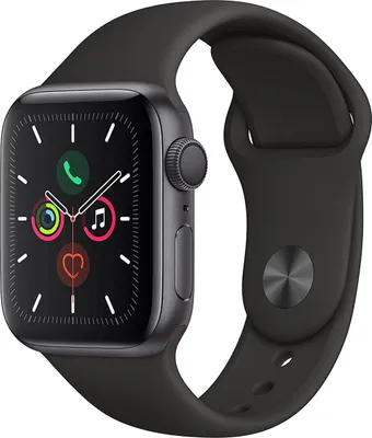 Produktbild von Apple Watch Series 5 OLED 44 mm Digital 368 x 448 Pixel Touchscreen Grau WLAN GPS