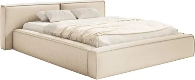 Produktbild von Selsey Tilves Low – Polsterbett 180x200 mit Bettkasten und Lattenrost, Chenille, hellbeige