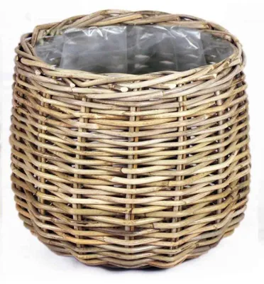 Produktbild von Korb rund grau D38H33 cm Van der Leeden