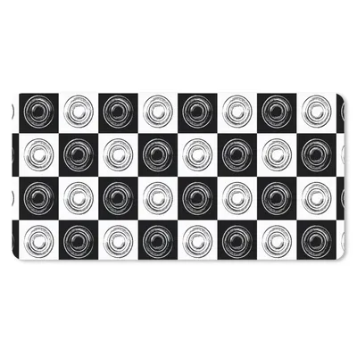 Produktbild von MuchoWow® Schreibtischunterlage Muster - Schachbrett - Schwarz und Weiß 80x40 cm - XXL Mauspad - Gaming Mauspad