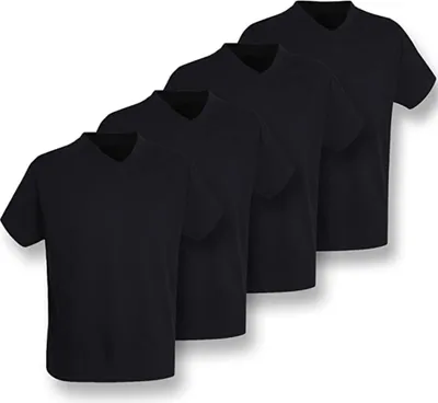 Produktbild von GÖTZBURG Shirt, 1/2, V-Ausschn. 2er Pac - black (799) - 3XL