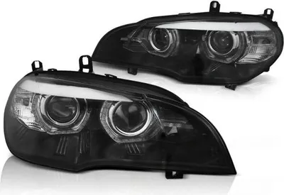 Produktbild von Xenon Scheinwerfer DRL LED Tagfahrlicht passend für BMW X5 E70 Bj. 07-10 Schwarz