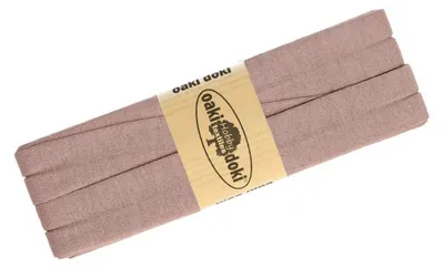 3m Oaki Doki Tricot de Luxe Jersey-Schrägband Einfassband elastisch dunkel altrosa