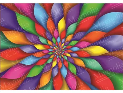 Produktbild von Magnolia Puzzle Rainbow Petals - 1000 Teile bunte Puzzle