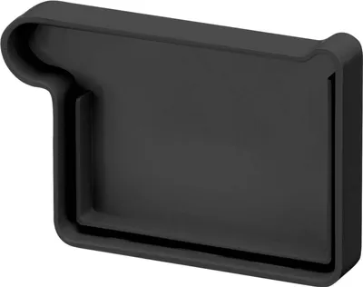Produktbild von INEFA Dachrinnen Endstück Kastenrinne PVC NW68 / 68mm links Anthrazit Dachrinnenzubehör, einfache Steckmontage,  Germany