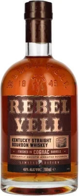 Produktbild von Rebel Yell Bourbon Cognac Barrel Finish Whiskey 45 %  0,70 lt.