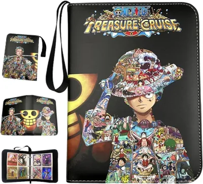 Produktbild von Anime One piece Sammelalbum 240 karten für TCG-Karten, Kapazität Sammelkarten Album Sammelalbum geeignet für Spielkarten, Fußball-Spielerkarten