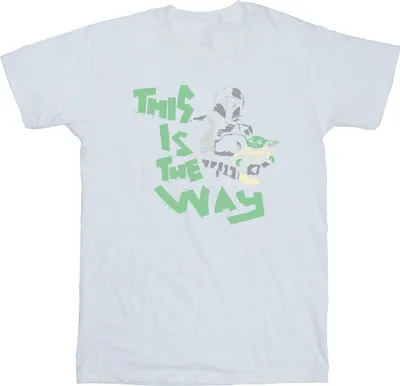 Image de Star Wars - "The Mandalorian This Is The Way" T-shirt pour homme BI47369 (S) (Blanc)