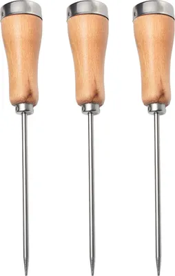 Produktbild von Eispickel aus Edelstahl mit Sicherheits-Holzgriff für Küche und Bar