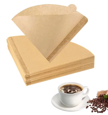 Kaffeefilterpapier Größe 2, 200 Stück, ungebleicht, Kegelform