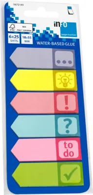 Produktbild von Indexierungsstreifen 18x55mm (6x25k) Symbole