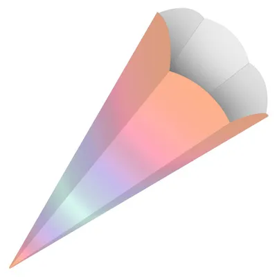 Produktbild von URSUS Schultüte 68cm Regenbogen Motiv 05