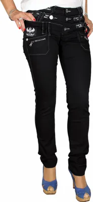 Produktbild von Cipo & Baxx Damen Jeans BJ3130 Schwarz, W26/L34
