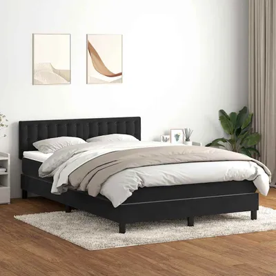 Immagine prodotto di Maison Exclusive - Giroletto a Molle con Materasso Nero 160x210 cm in Velluto