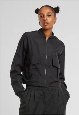 Obrázek produktu pro Dámská přechodná bunda Urban Classics Ladies Short Crinkle Nylon Jacket black - XS