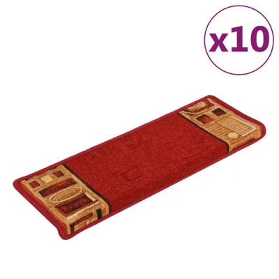 Produktbild von Stufenmatten Selbstklebend 10 Stk. 65x21x4 cm Rot