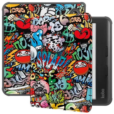 Immagine prodotto di Cover protettiva per Kobo Libra 2 Libra Color 2024 Tolino Vision Color 7 pollici Custodia sottile con funzione stand e funzione sleep/wake automatica