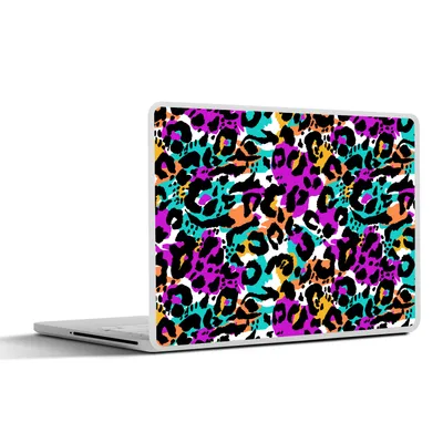 Produktbild von MuchoWow® Laptop Aufkleber Sticker Cover Pantherdruck - Regenbogen - Flecken 36.5x27.5 cm - Laptop-Sticker