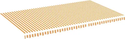 Produktbild von vidaXL Markisenbespannung Gelb und Weiß 6x3,5 m