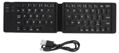 Productafbeelding van Opvouwbaar Toetsenbord, Bluetooth, Ultradun en Draagbaar voor Laptop en Tablet (grijs)