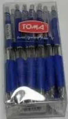 Zdjęcie produktu dla Długopis automatyczny TOMA Medium niebieski 24 sztuki