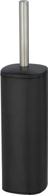 Produktbild von WENKO WC-Garnitur Mod. Alassio, Schwarz, geschlossene Form, aus lackiertem Stahl