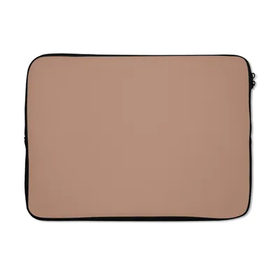 Produktbild von MuchoWow® Laptop Hülle 13 Zoll Beige - Farbe - Rosa Laptoptasche - Laptophülle - Sleeve - Rundumschutz