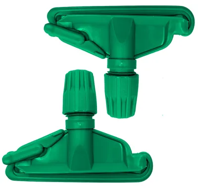 2er-Pack Kentucky-Mopp-Clips aus Kunststoff, grün
