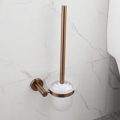 Immagine prodotto di Set di accessori da bagno in ottone spazzolato rosa oro