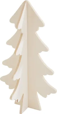 Produktbild von VBS Holz Steckmotiv Tanne 16x15x26 cm DIY Deko Basteln Weihnachten