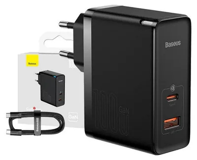 Produktbild von Baseus CCGP090201 Ladegerät für mobile Geräte Universal Schwarz AC Schnellladung Indoor