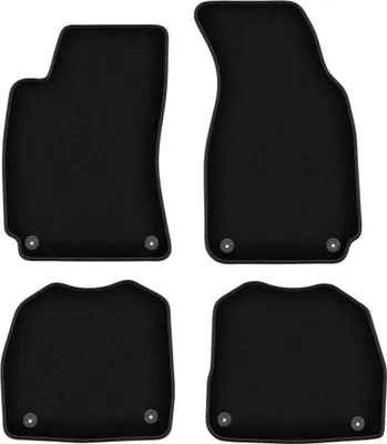 Zdjęcie produktu dla Dywaniki welurowe do Skoda Superb I sedan (2001-2008) - czarne dywaniki samochodowe BASIC komplet (4 szt.)